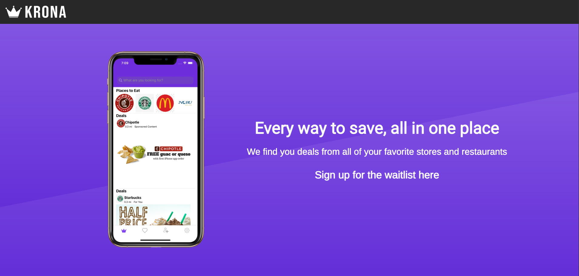 KronaCash App Screenshot