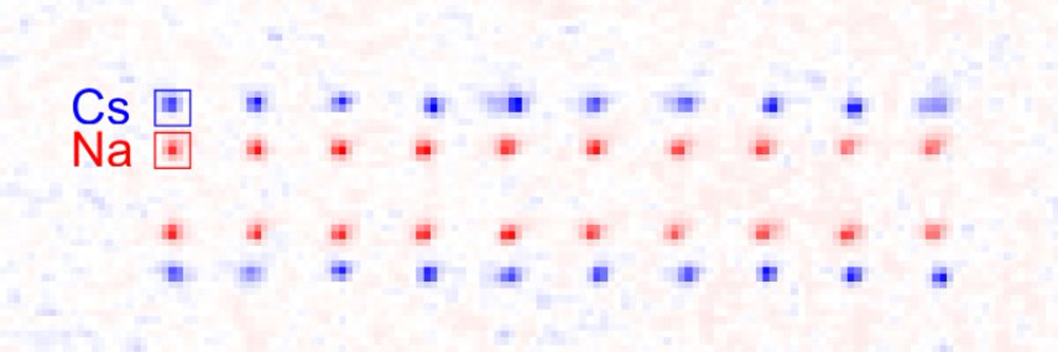 Sodium and cesium atoms in the experiment
